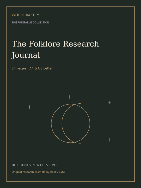 The Folklore Research Journal — original cover design